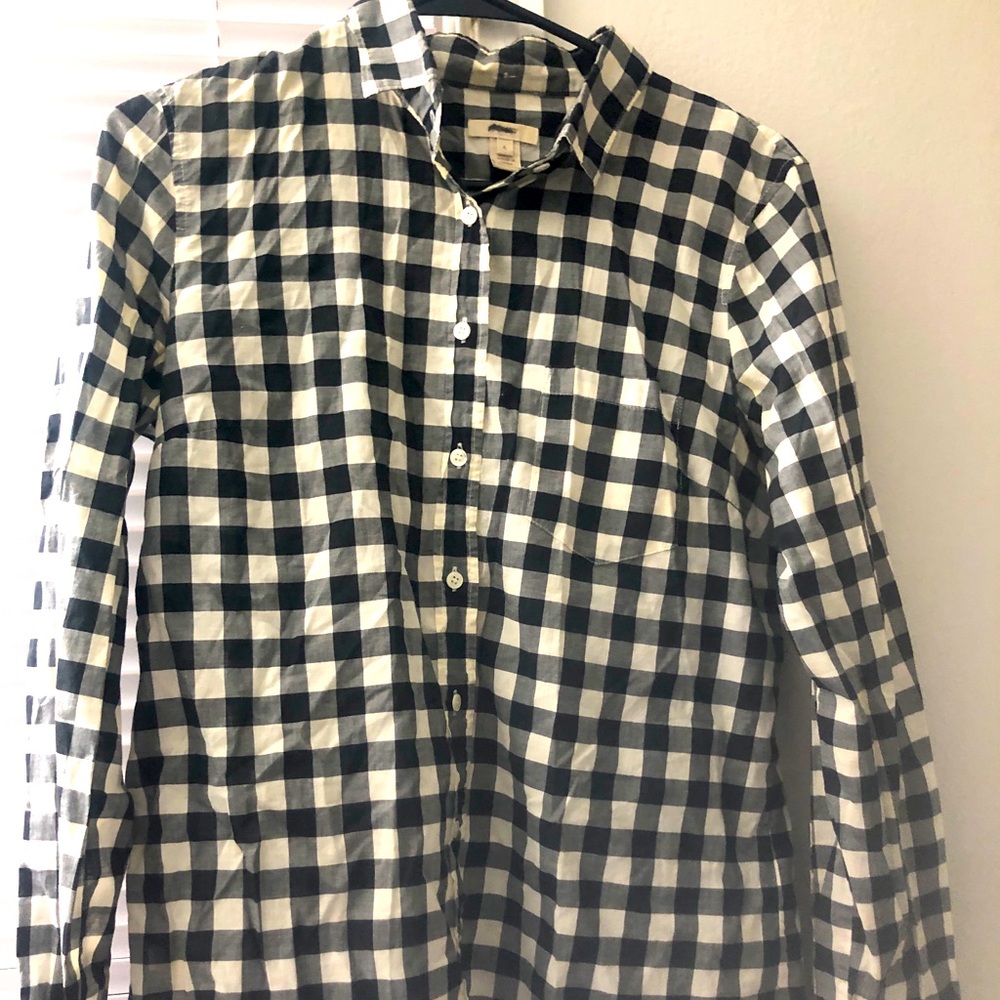 J crew formal check shirt